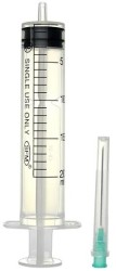 Шприц одноразовый трехкомпонентный с иглой р. 0.8ммх40мм 21G 1 шт. 20 мл